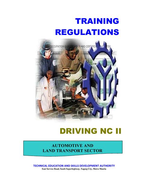 Driving NC II in the Philippines .